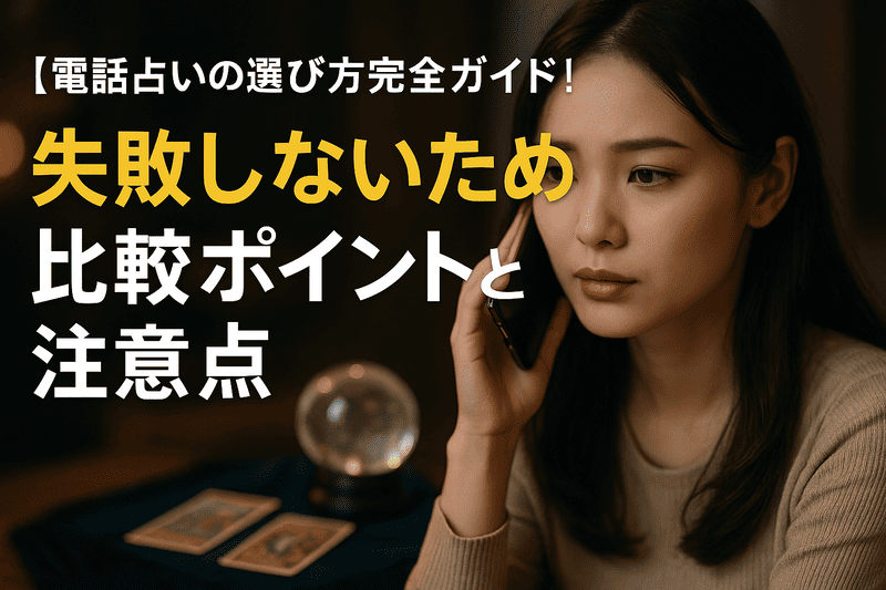電話占いの選び方完全ガイド！失敗しないための比較ポイントと注意点
