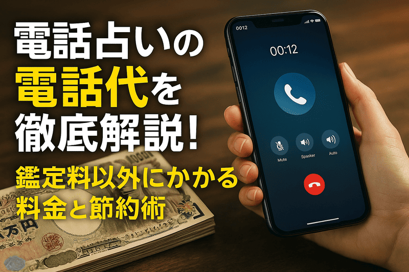 電話占いの電話代を徹底解説！鑑定料以外にかかる料金と節約術
